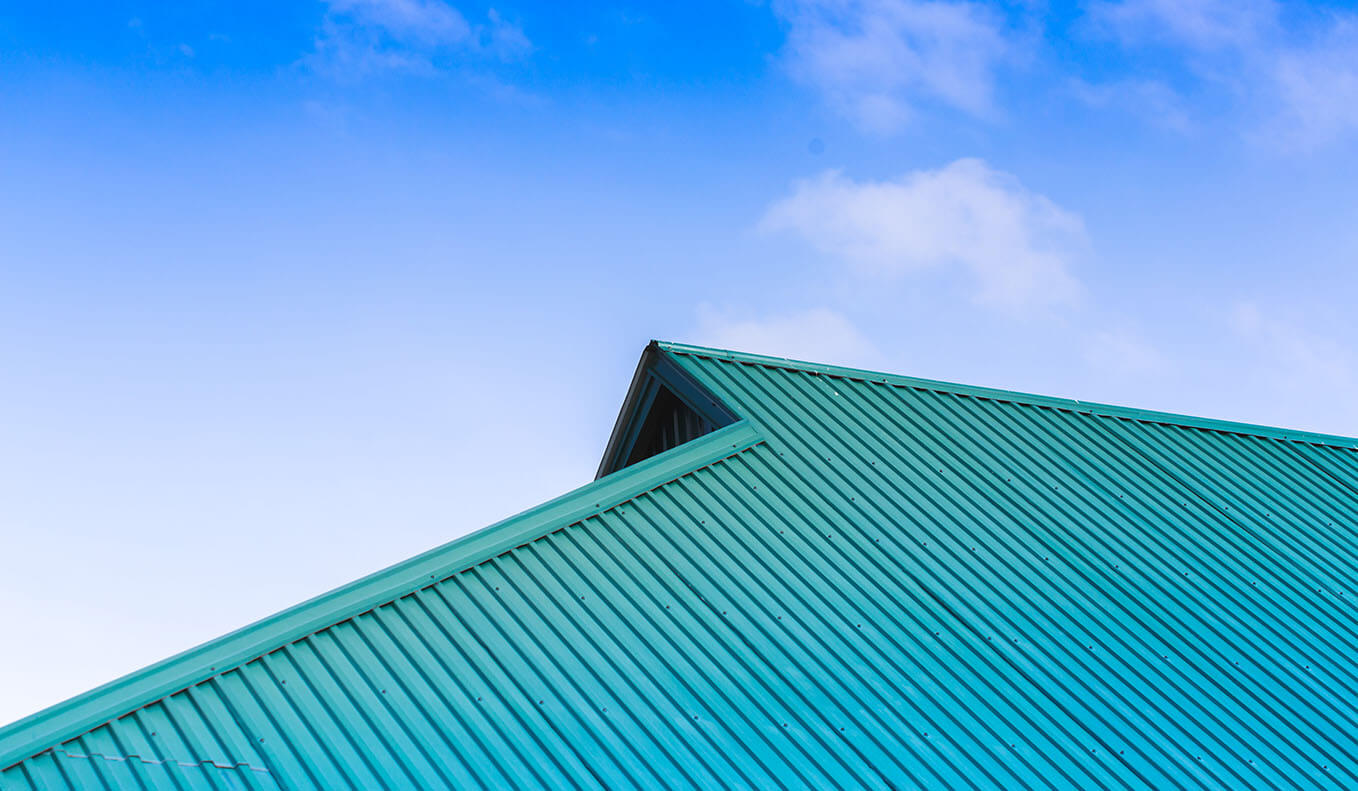 Commercial metal roofing example