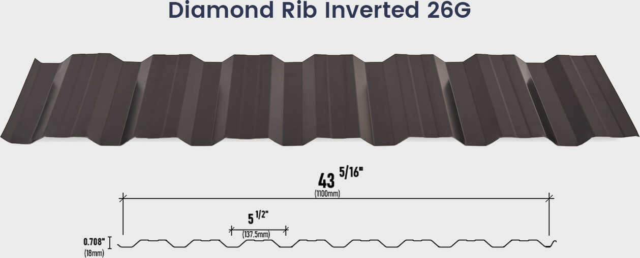Diamond Rib Plus Inverted 26G