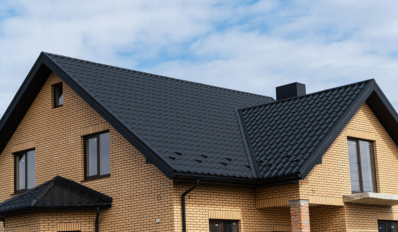 Residential metal roofing example