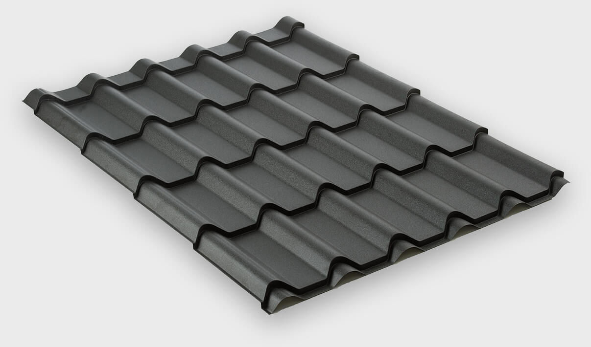 metal roofing dark profile