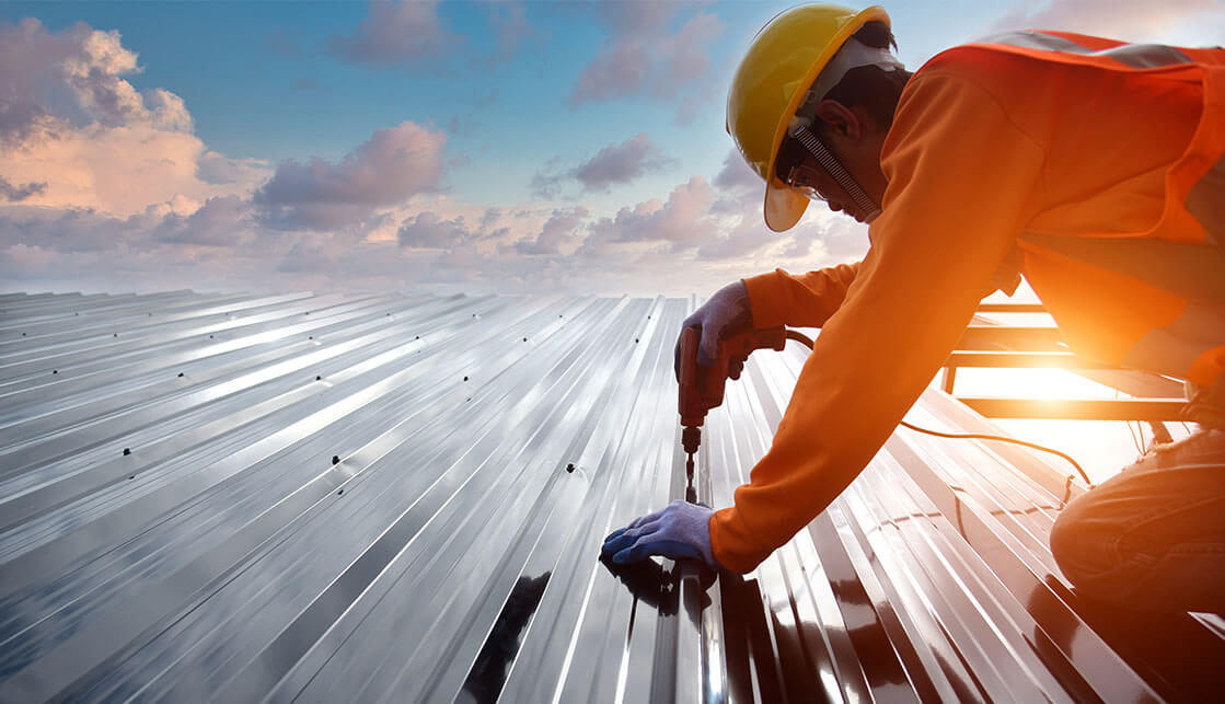 quality commercial metal roofing work