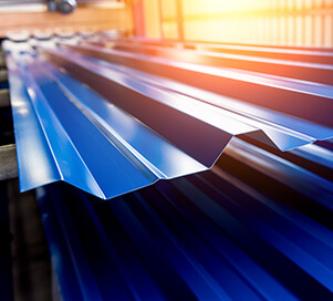Production of metal roofing profile